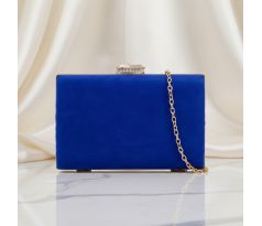 Spoločenská kabelka clutch kráľovská modrá