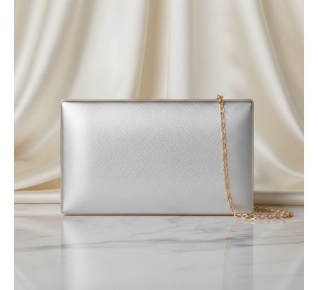 Spoločenská kabelka obojstranná čierna a strieborná