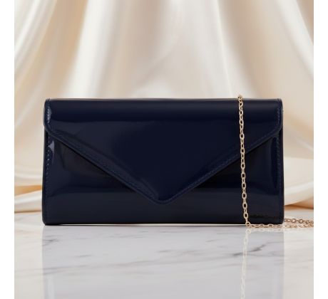 Spoločenská kabelka lesklá čierna 2