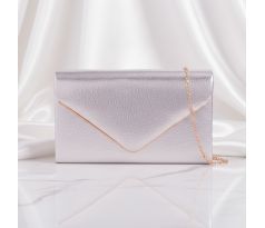 Spoločenská kabelka strieborná 3