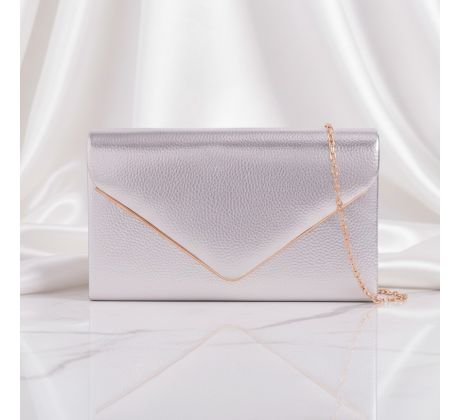 Spoločenská kabelka strieborná 3