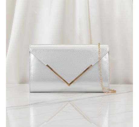 Spoločenská kabelka strieborná 2