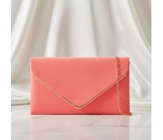 Spoločenská kabelka koralová 1