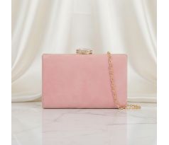 Spoločenská kabelka clutch ružová