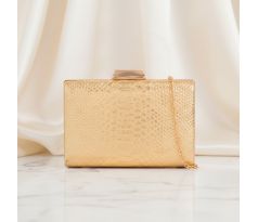 Spoločenská kabelka clutch zlatá 1