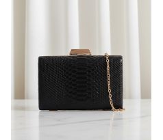 Spoločenská kabelka clutch čierna 1
