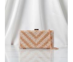 Spoločenská kabelka clutch zlatá