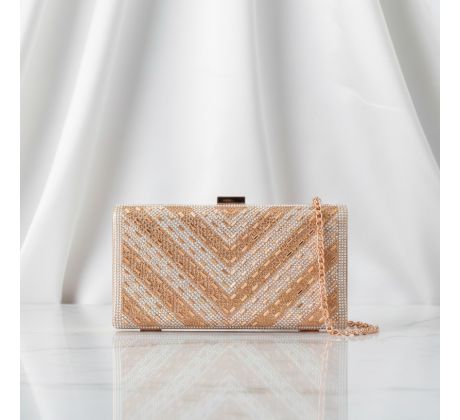Spoločenská kabelka clutch zlatá