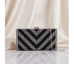 Spoločenská kabelka clutch čierna