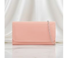 Spoločenská kabelka lesklá ružová 1