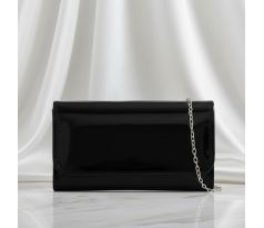 Spoločenská kabelka lesklá čierna 1