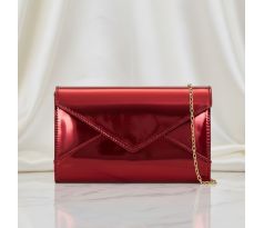 Spoločenská kabelka lesklá burgundy