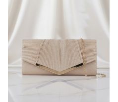 Spoločenská kabelka trblietavá zlatá 3