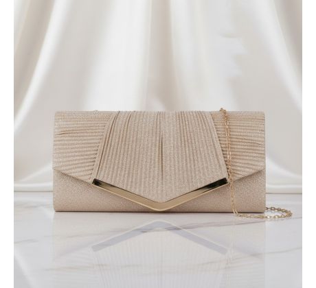 Spoločenská kabelka trblietavá zlatá 3