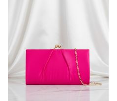 Spoločenská kabelka saténová fuksiová 1