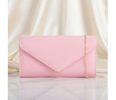 Spoločenská kabelka lesklá ružová 2