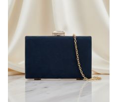 Spoločenská kabelka clutch modrá 1