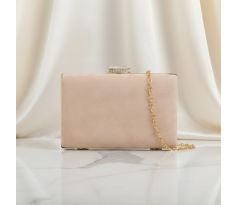 Spoločenská kabelka clutch nude 1