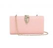 Spoločenská kabelka clutch ružová 2 