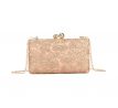 Spoločenská kabelka zdobená rose gold