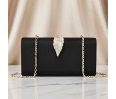 Spoločenská kabelka clutch čierna 6 