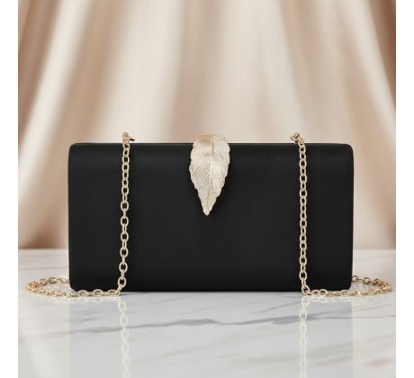Spoločenská kabelka clutch čierna 6 