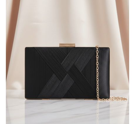 Spoločenská kabelka zdobená čierna 1