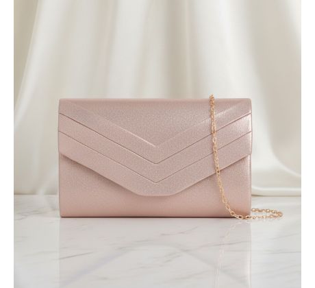 Spoločenská kabelka rose gold
