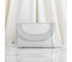 Spoločenská kabelka strieborná 13 