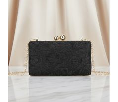 Spoločenská kabelka zdobená čierna