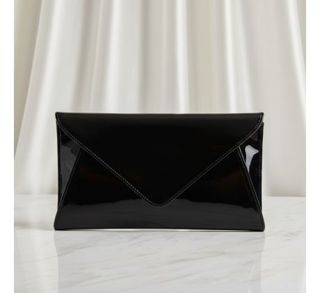 Spoločenská kabelka lesklá čierna 3