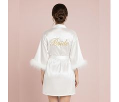 Župan pre nevestu Bride biely