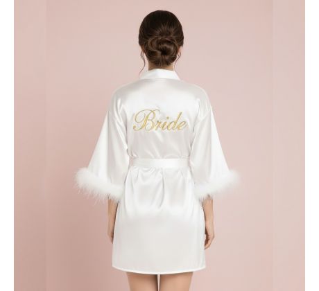 Župan pre nevestu Bride biely