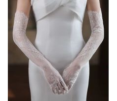 Rukavičky čipkované dlhé