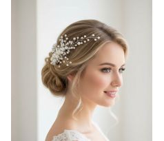 2x ozdoba do vlasov s perličkami