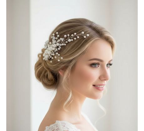 Svadobná ozdoba do vlasov