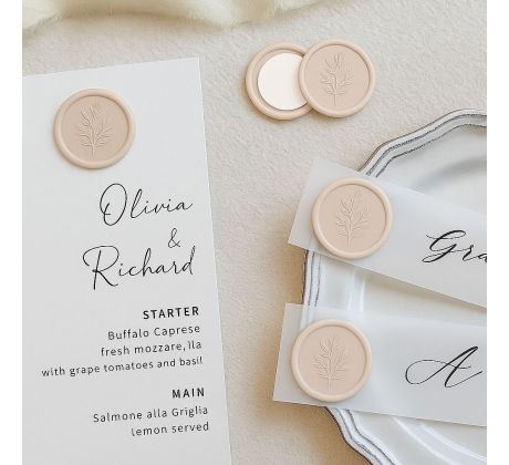 Voskové pečatné nálepky rôzne farby