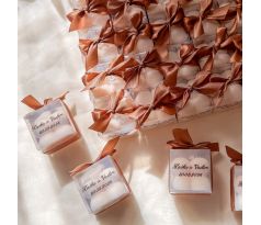 Darček pre svadobných hostí - sviečka bublinky