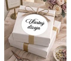 Svadobné nálepky s vlastným dizajnom - 6 cm