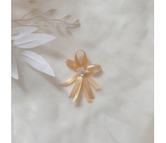 Svadobné pierko zdobené zlaté 1