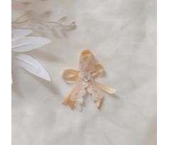 Svadobné pierko zdobené zlaté 2