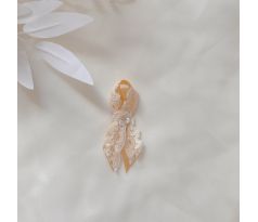 Svadobné pierko zdobené zlaté 3