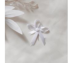 Svadobné pierko zdobené biele 3