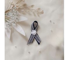 Svadobné pierko zdobené kráľovsky modré 3