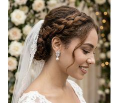 Svadobné náušnice pre nevestu