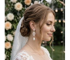 Svadobné náušnice pre nevestu