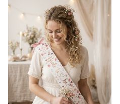 Šerpa pre nevestu s kvietkami