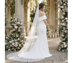 Svadobný závoj jemne trblietavý