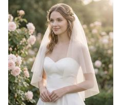 Krátky svadobný závoj 1