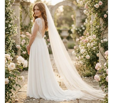 Závoj pre nevestu 6 - dĺžka 2 metre